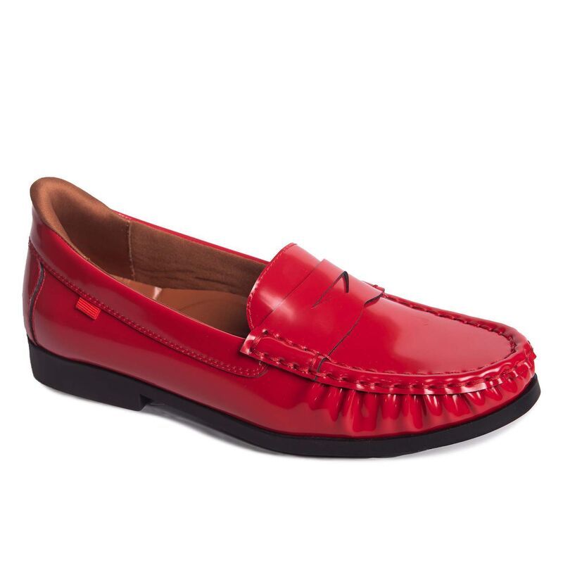 マークジョセフニューヨーク レディース シューズ スリッポン・ローファー Marc Joseph New York Newbury Street Womens HandsFree Slip On Technology Penny Loafered レッド 36,270円