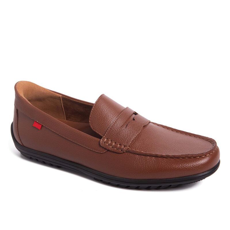 マークジョセフニューヨーク メンズ シューズ スリッポン・ローファー Marc Joseph New York John Street Mens HandsFree Slip On Technology Penny Loafers Cognac