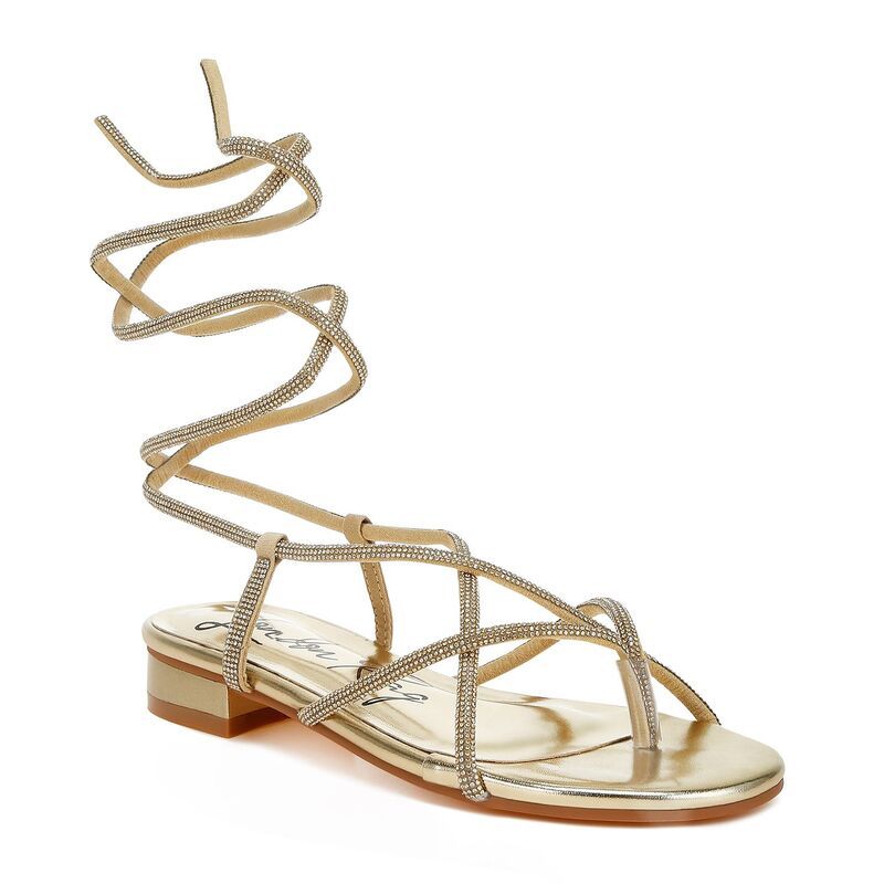 ロンドンラグ レディース シューズ サンダル レース London Rag Babbity Womens Rhinestone LaceUp Sandals Gold ゴールド