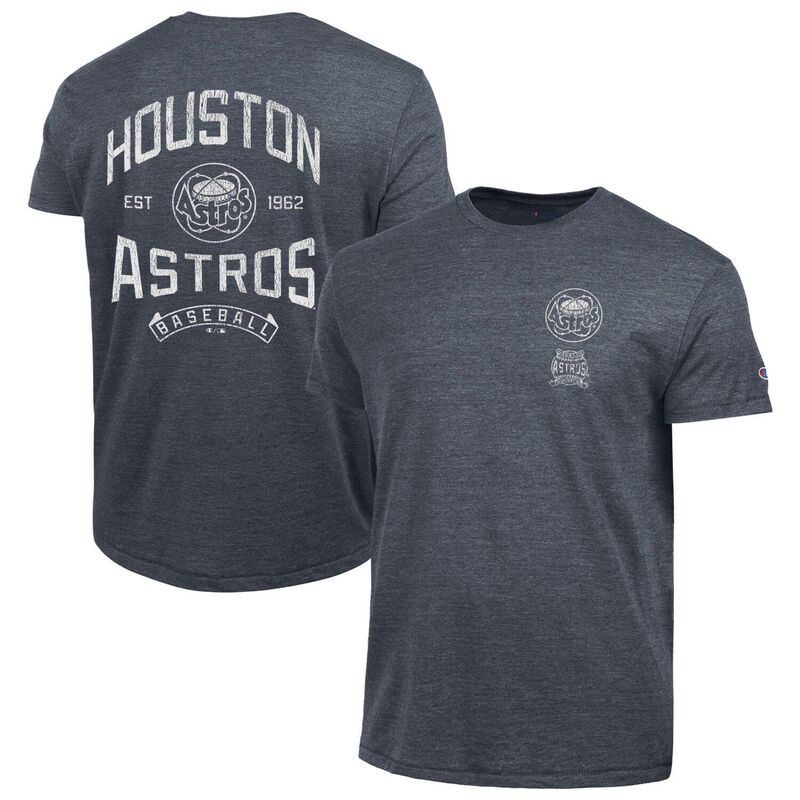 チャンピオン メンズ トップス Tシャツ ヴィンテージ Mens Championavy Houston Astros Vintage 3HitriBlend TShirt Ast Black ブラック