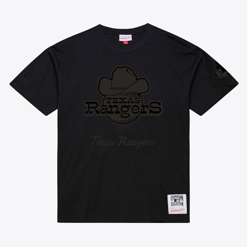 ミッチェルネス メンズ トップス Tシャツ Men Mitchell Ness Black Texas Rangers Cooperstown Collection Phantom TShirt Rgr Black ブラック 13,665円