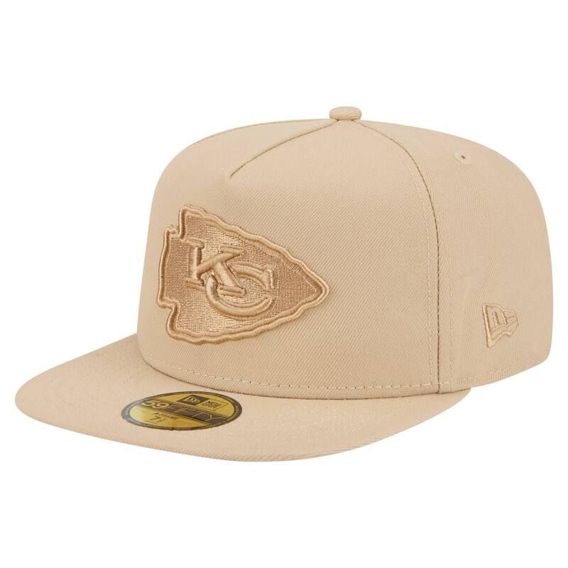 ニューエラ メンズ アクセサリー 帽子 Mens New Era Light Beige Kansas City Chiefs Color Pack AFrame 59FIFTY Fitted Hat Chf Lt Bei ベージュ