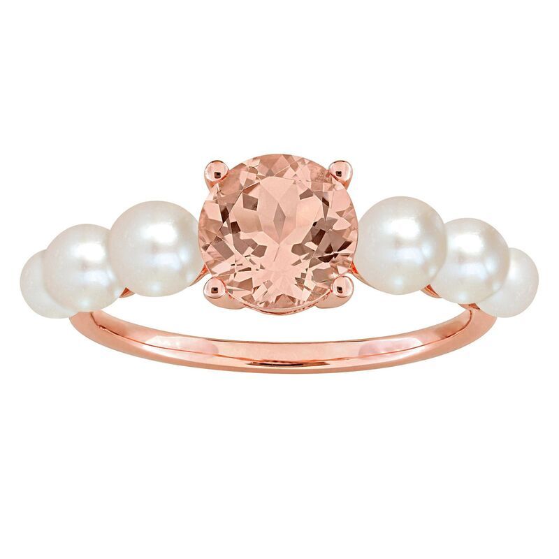 ステラ グレース レディース アクセサリー リング Stella Grace 10k Rose Gold Cultured Freshwater Pearl Morganite Fashion Ring 10k Rose Gold ゴールド