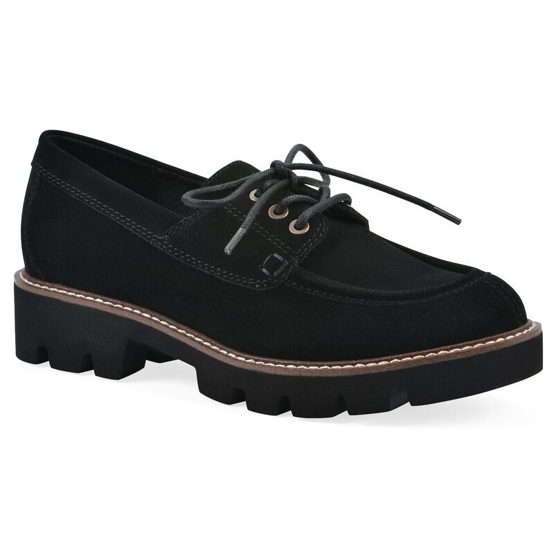 ホワイトマウンテン レディース シューズ スリッポン・ローファー White Mountain Gino Womens Lug Sole Loafers Black Suede ブラック