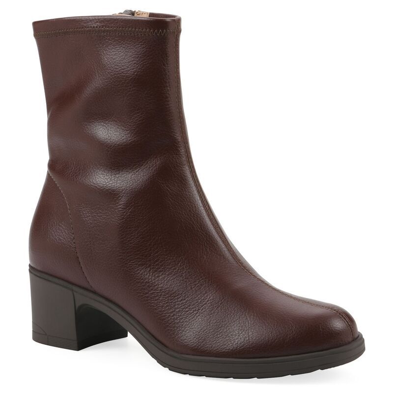 クリフバイホワイトマウンテン レディース シューズ ブーツ・レインブーツ アンクル ヒール Cliffs by White Mountain Huda Womens Block Heel Ankle Boots Brown Smooth ブラウン