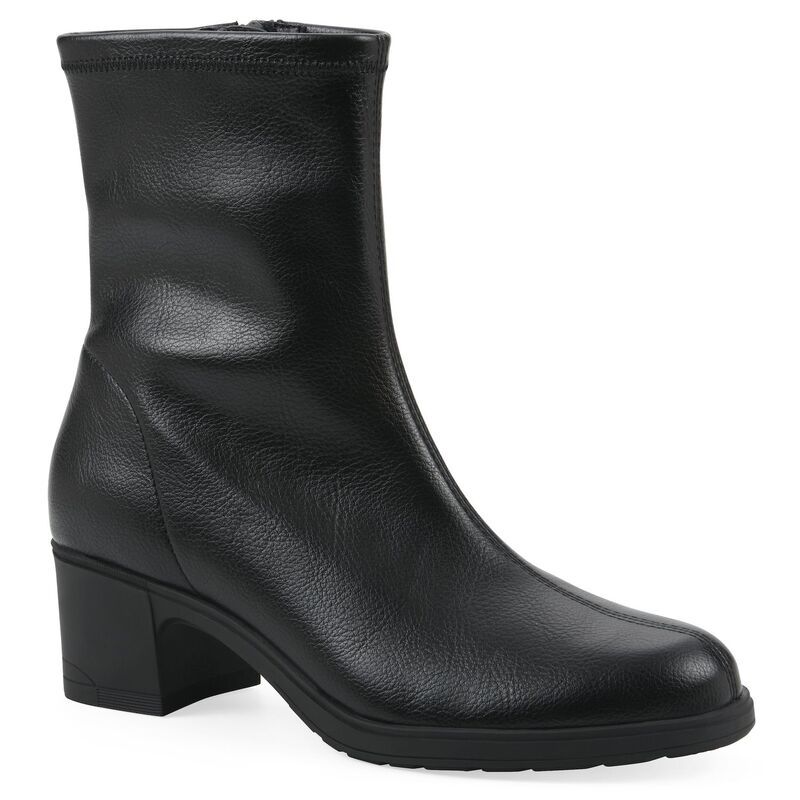 クリフバイホワイトマウンテン レディース シューズ ブーツ・レインブーツ アンクル ヒール Cliffs by White Mountain Huda Womens Block Heel Ankle Boots Black Smooth ブラック