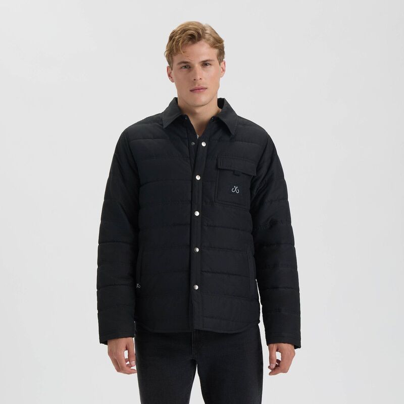 ソルトライフ メンズ アウター ジャケット・ブルゾン キルティング Mensalt Life Sparehead Quilted Collared Jacket Black ブラック