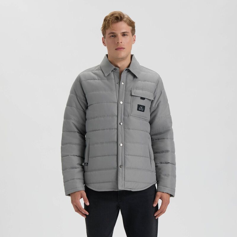 ソルトライフ メンズ アウター ジャケット・ブルゾン キルティング Mensalt Life Sparehead Quilted Collared Jacket Sleet Gray グレー