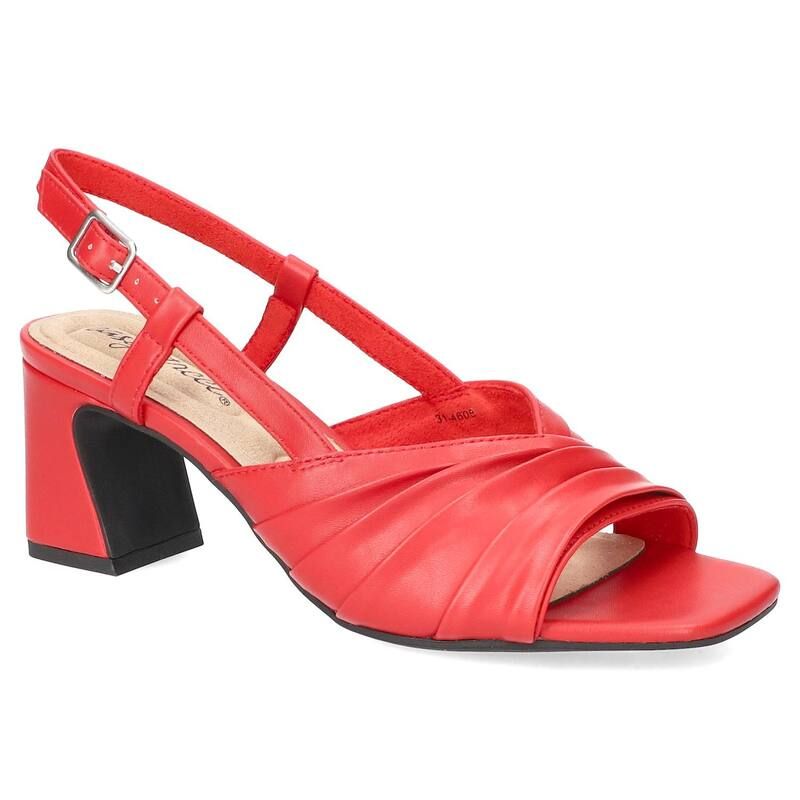 イージーストリート レディース シューズ サンダル Easy Street Lucie Womensquare Toe Dressandals Red レッド