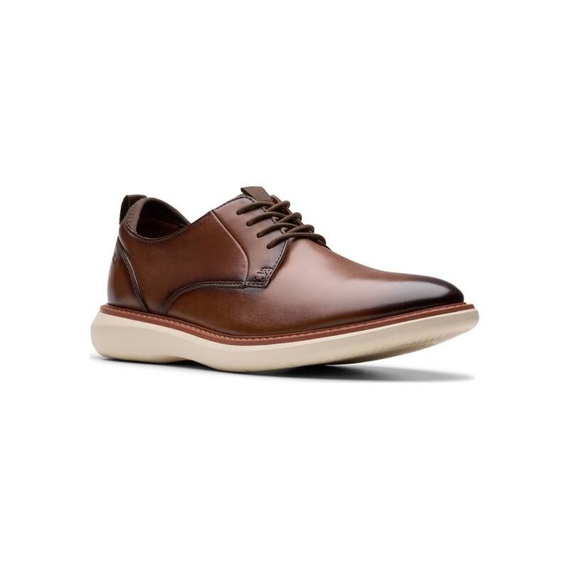 クラークス メンズ シューズ オックスフォード レザー Clarks Brantin Plain Mens Leather Casual Shoes Brown ブラウン