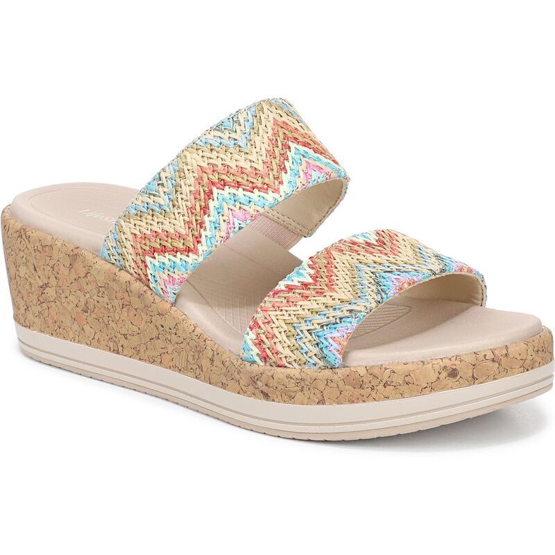 ライフストライド レディース シューズ サンダル LifeStride Resort Womens Wedge Sandals Multi マルチカラー