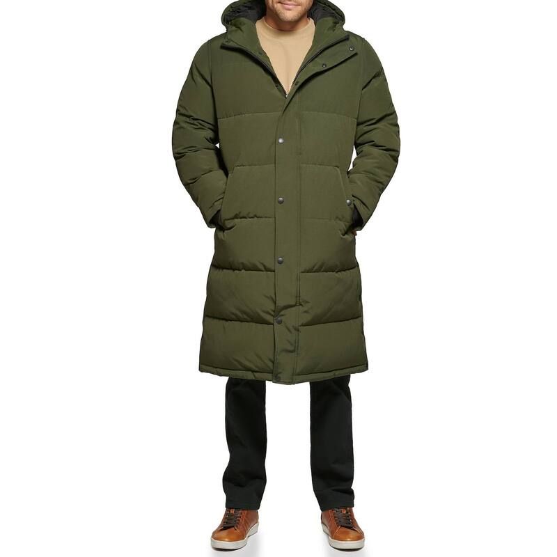 リーバイス メンズ アウター ジャケット・ブルゾン キルティング パーカー Mens LevisR Oversized Long Quilted Parka Jacket Olive オリーブ