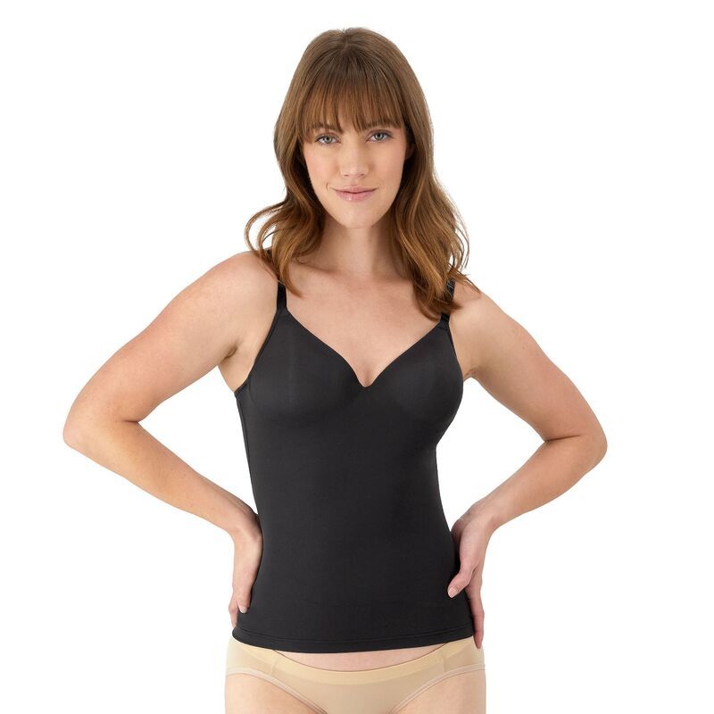 メイデンフォーム レディース ボトムス カジュアルパンツ Maidenform Firm Control Shapewear Tummy Shaping Wireless Foam Cami S130 Black ブラック