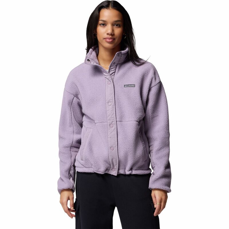 コロンビア レディース アウター ジャケット・ブルゾン フリース Womens Columbia Cloud Point Snap Front Fleece Jacket Shale Purple パープル