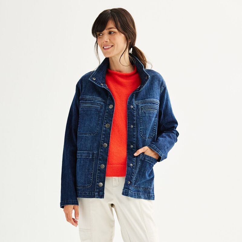 ソノマ レディース アウター ジャケット・ブルゾン デニム Womensonoma Goods For Life Denim Barn Jacket Dark Wash デニム