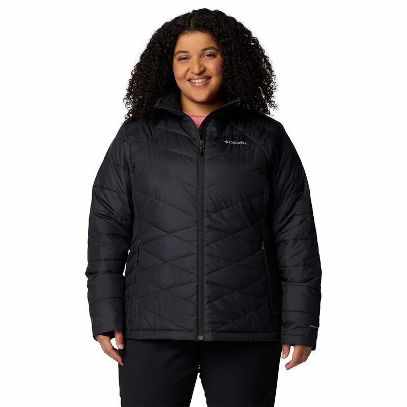 コロンビア レディース アウター ジャケット・ブルゾン プラスサイズ Plusize Columbia Heavenly Jacket Black ブラック