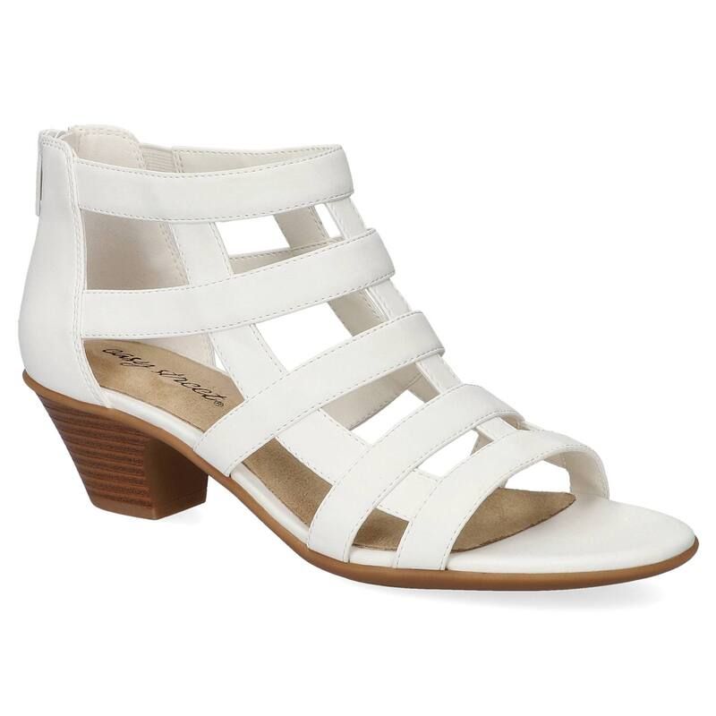 イージーストリート レディース シューズ サンダル Easy Street Marg Womens Gladiator Sandals White ホワイト