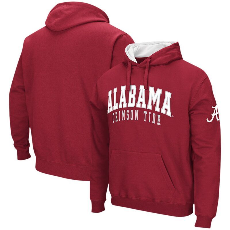 コロシアム メンズ トップス Tシャツ パーカー Mens Colosseum Crimson Alabama Crimson Tide Double Arch Pullover Hoodie Ala Red レッド 12,735円