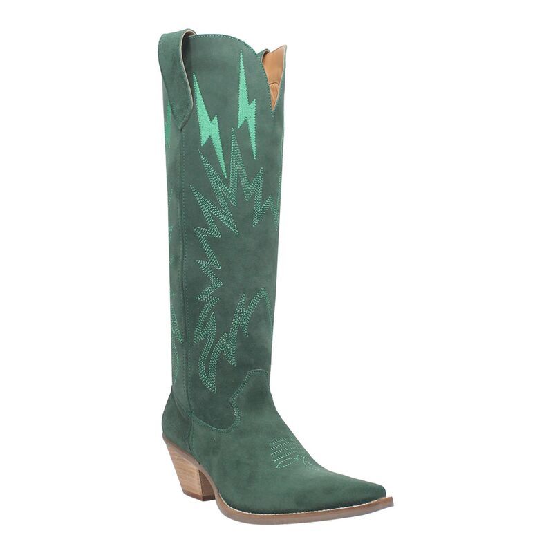 ディンゴ レディース シューズ ブーツ・レインブーツ スエード Dingo Thunderoad Womensuede KneeHigh Boots Green グリーン