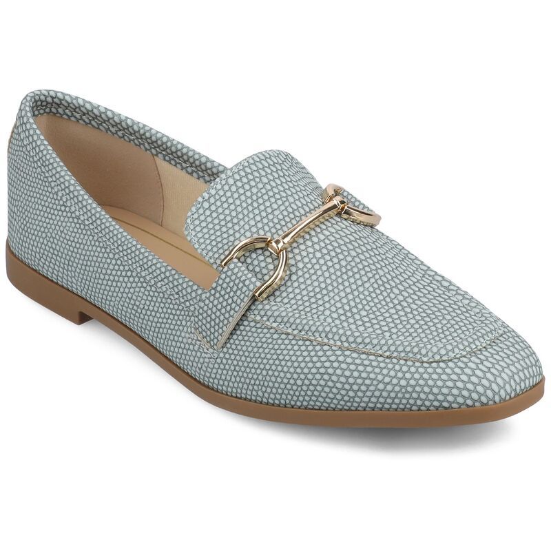 ジャーニー レディース シューズ スリッポン・ローファー Journee Mizza Womens Loafers Blue Lizard ブルー