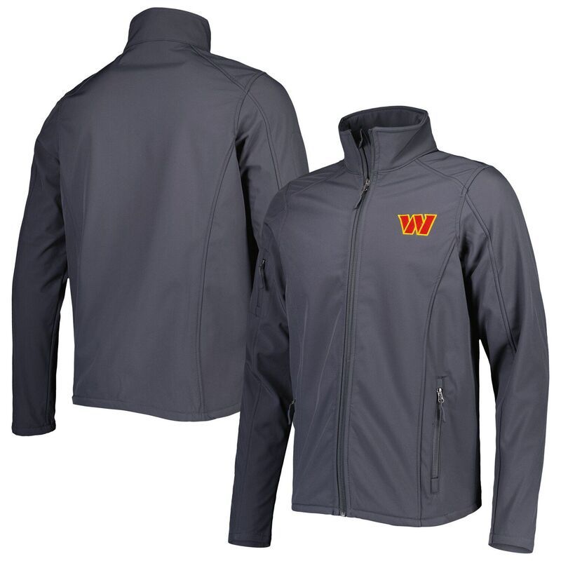 アンブランデッド メンズ アウター ジャケット・ブルゾン Unbranded Mens Dunbrooke Charcoal Washington Commandersonoma Softshell FullZip Jacket Wft Charco チャコー