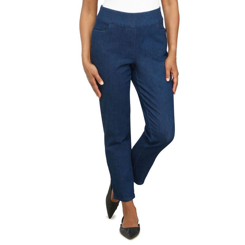 アルフレッド ダナー レディース ボトムス デニムパンツ Womens Alfredunner Super Stretch PullOn StraightLeg Denim Pants Dark Denim デニム