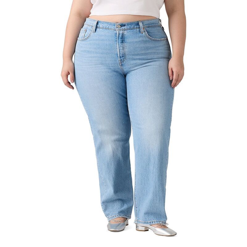 リーバイス レディース ボトムス デニムパンツ ストレート プラスサイズ ジーンズ Plusize Levis 501 HighRise Straight Leg Jeans No Referee