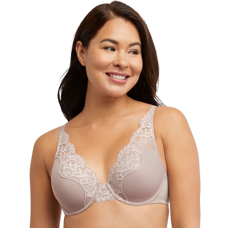 バリ レディース アンダーウェア ブラジャー レース Bali One Smooth U Comfort Stretch Lace Underwire Bra DF0084 Evening Blush ブラッシュ