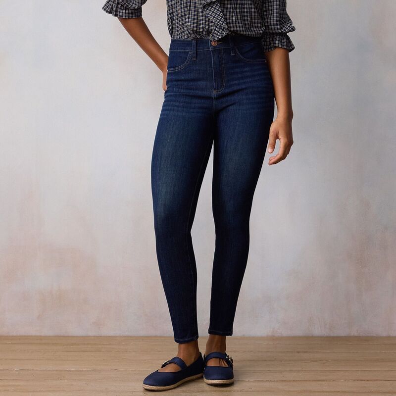LC Lauren Conrad レディース ボトムス デニムパンツ ジーンズ ハイウエスト Womens LC Lauren Conrad Feel Good HighWaist Super Skinny Jeans Dark Rinse