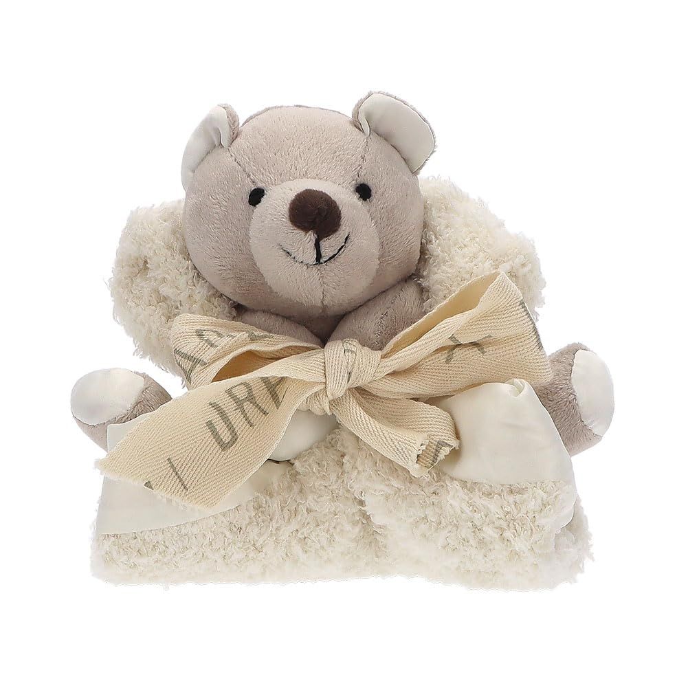 [ ベアフットドリームス ] BAREFOOT DREAMS ブランケット 38×43cm コージーシック ベアフット バディ 505 クリーム／ベアー Blankets CozyChic Barefoot Buddie Cream Bear ad944746