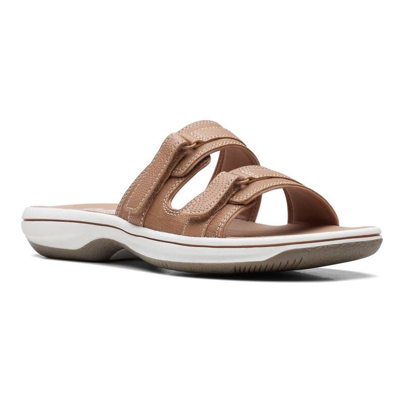 クラークス レディース シューズ サンダル Clarks Cloudsteppers Breeze Piper Womenslide Sandals Beige ベージュ 11,665円