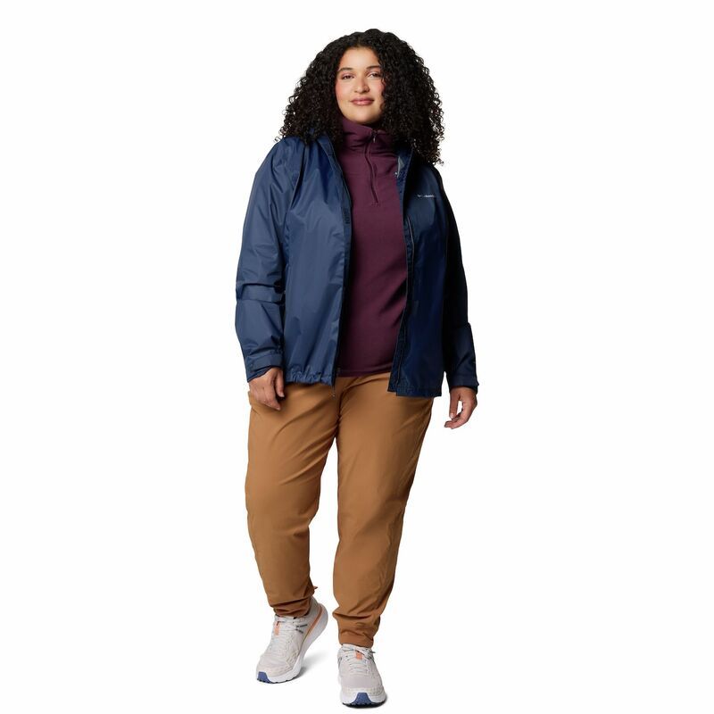 コロンビア レディース アウター ジャケット・ブルゾン プラスサイズ Plusize Columbiarcadia II Hooded Packable Jacket Collegiate Navy ネイビー