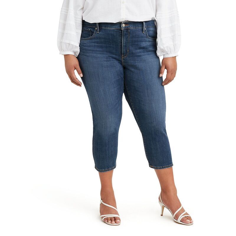 リーバイス レディース ボトムス カジュアルパンツ プラスサイズ キャップ Plusize Levis 311 Shaping Capris Lapis Amidst