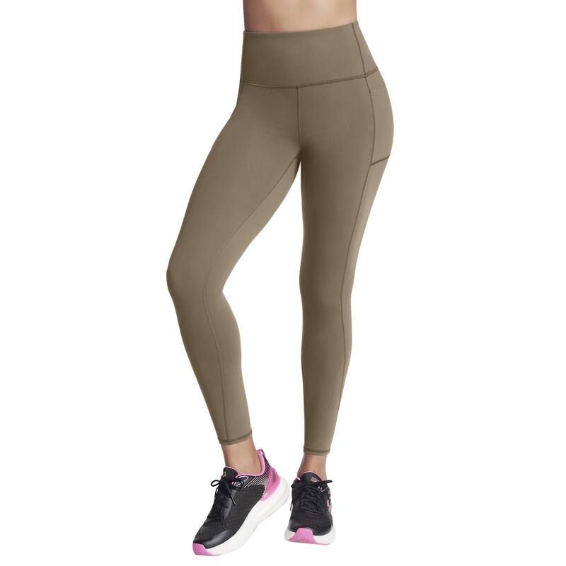 スケッチャーズ レディース ボトムス カジュアルパンツ ハイウエスト レギンス Womenskechers Go Walk High Waist Leggings Canteen