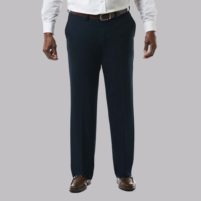 ハガー メンズ ボトムス カジュアルパンツ トール Big Tall JM Haggar Premium ClassicFit Sharkskin Stretch FlatFront Suit Pants Dark Navy ネイビー