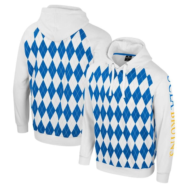 コロシアム メンズ トップス Tシャツ パーカー Mens Colosseum White UCLA Bruins The Dealio Raglan Pullover Hoodie Ucl White ホワイト