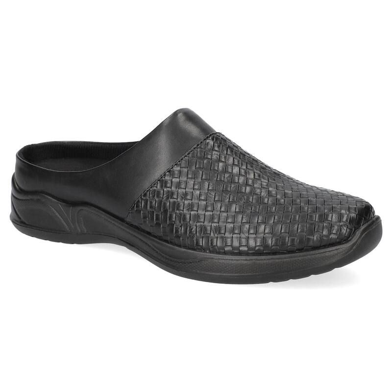 イージーストリート レディース シューズ サンダル Easy Street Janalee Womens Black Woven Embossed Comfort Mules Black Woven Embossed ブラック