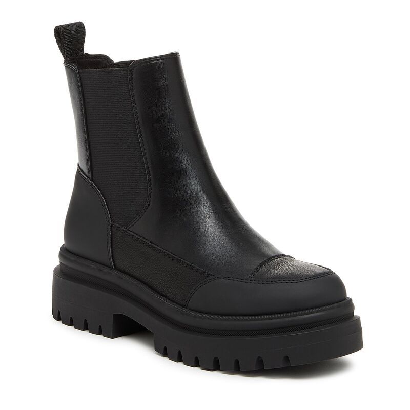 ロケットドッグ レディース シューズ ブーツ・レインブーツ チェルシーブーツ プラットフォーム チェルシー Unleashed by Rocket Dog Womens Delta Platform Chelsea Boots Black ブラック