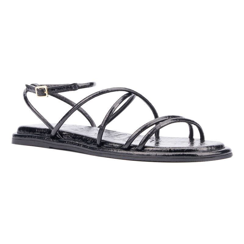 オリビアミラー レディース シューズ サンダル Olivia Miller Womens Public Eye Strappy Sandals Black ブラック
