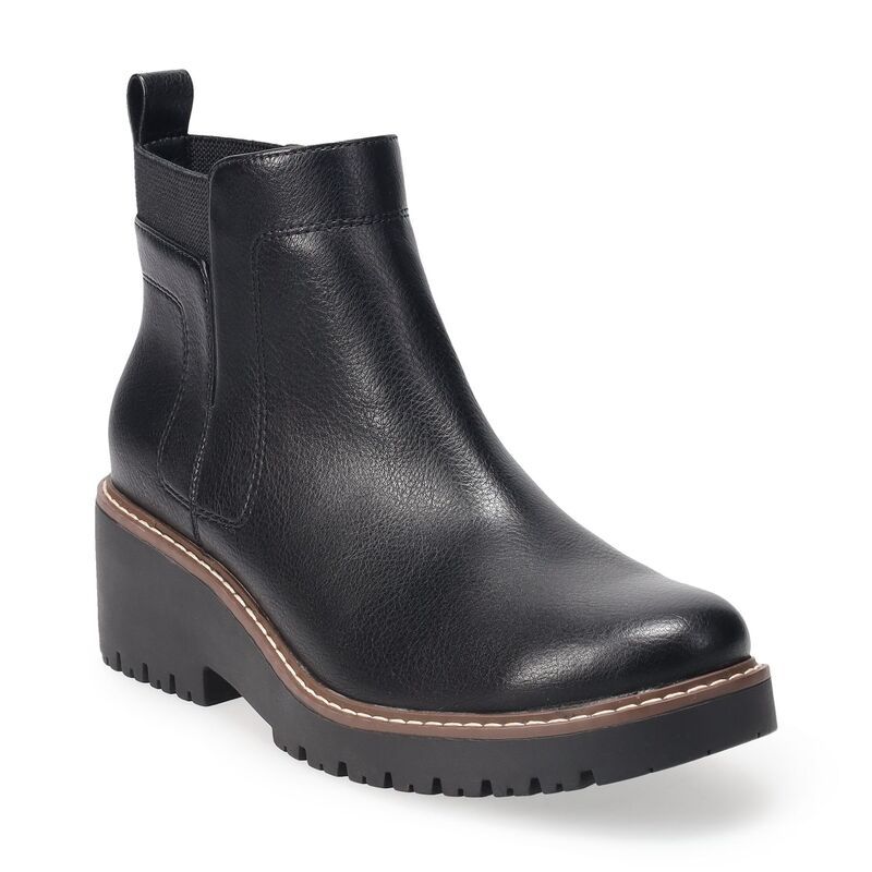 ソノマ レディース シューズ ブーツ・レインブーツ Sonoma Goods For LifeR Wedge Gore Womens Booties Onyx2