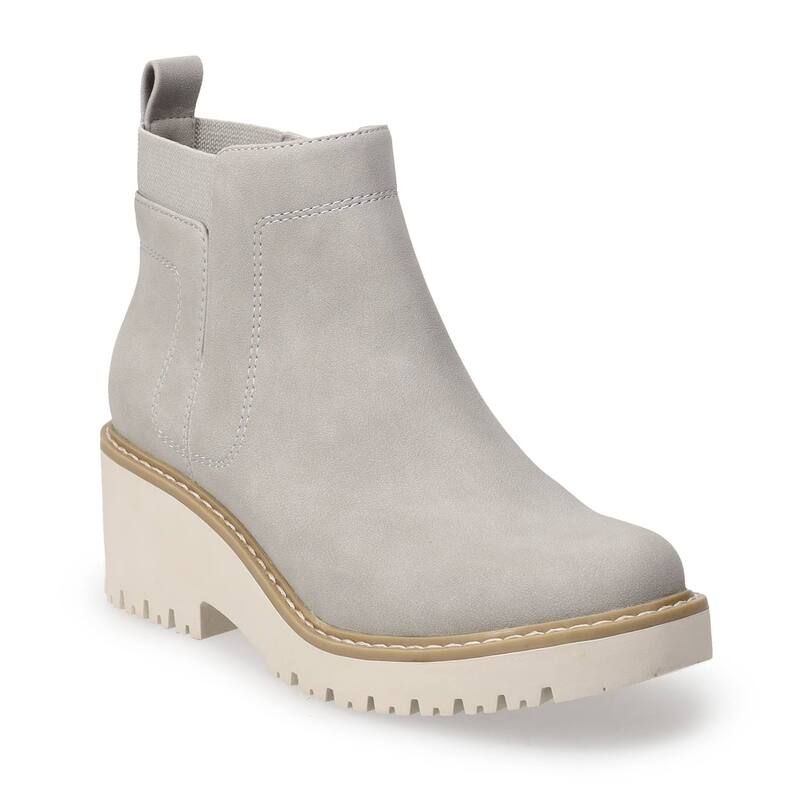 ソノマ レディース シューズ ブーツ・レインブーツ Sonoma Goods For LifeR Wedge Gore Womens Bootiesmoke スモーク