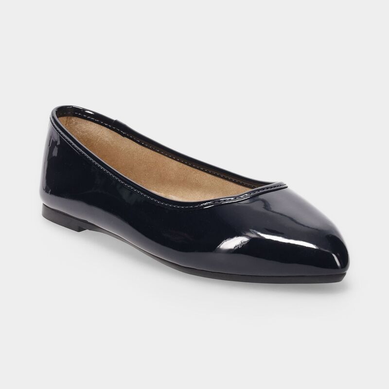 エスオー レディース シューズ サンダル SO Neema Womens Pointed Toe Ballet Flat Navypat