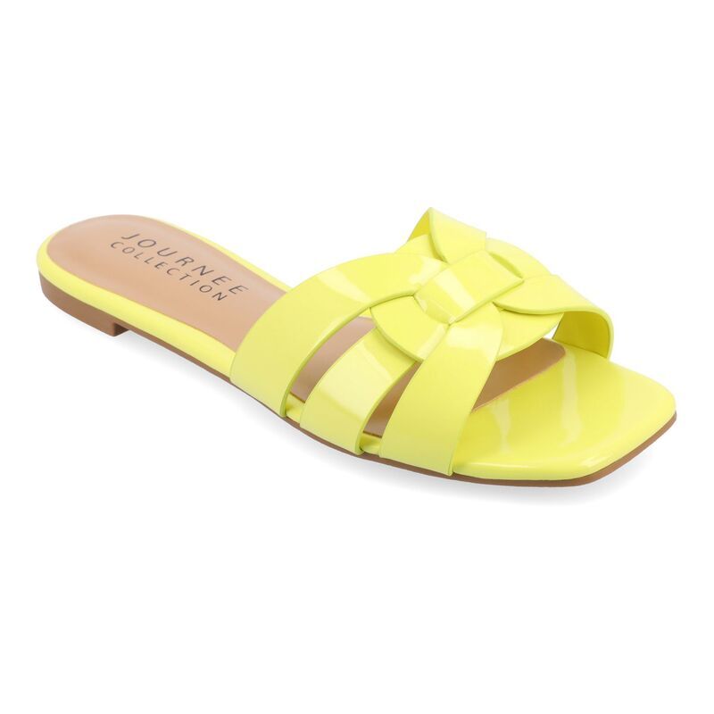 ジュルネ コレクション レディース シューズ サンダル Journee Collection Arrina Womensquare Toe Sandals Green グリーン