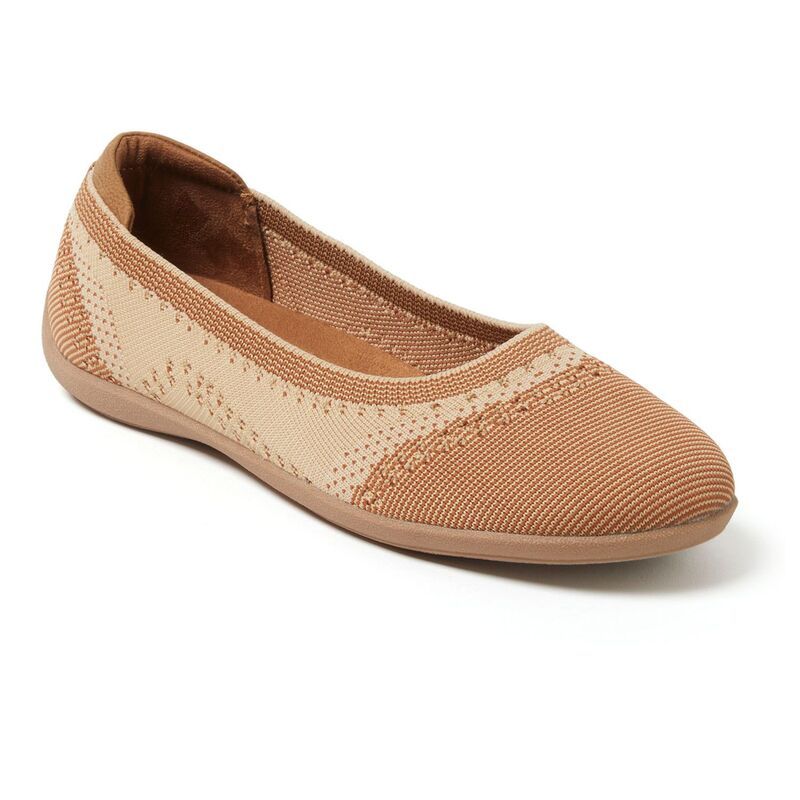ディアフォームズ レディース シューズ サンダル Original Comfort by Dearfoams Misty Womens Ballet Flats Tan タン