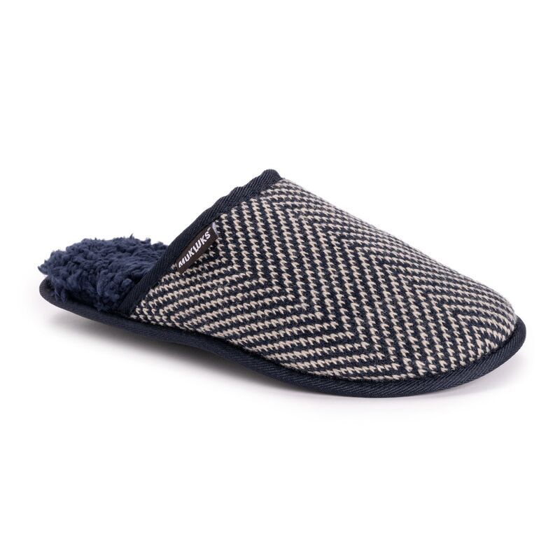 ムクルクス メンズ シューズ サンダル MUK LUKS Gavin Menscuff Slippers Dark Sapphire サファイア