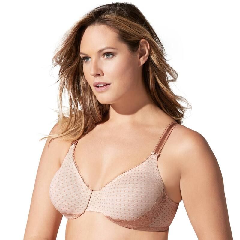 オルガ レディース アンダーウェア ブラジャー OlgaR by WarnersR Luxury Lift FullFigure FullCoverage Bra 35063 Bodytone Lace