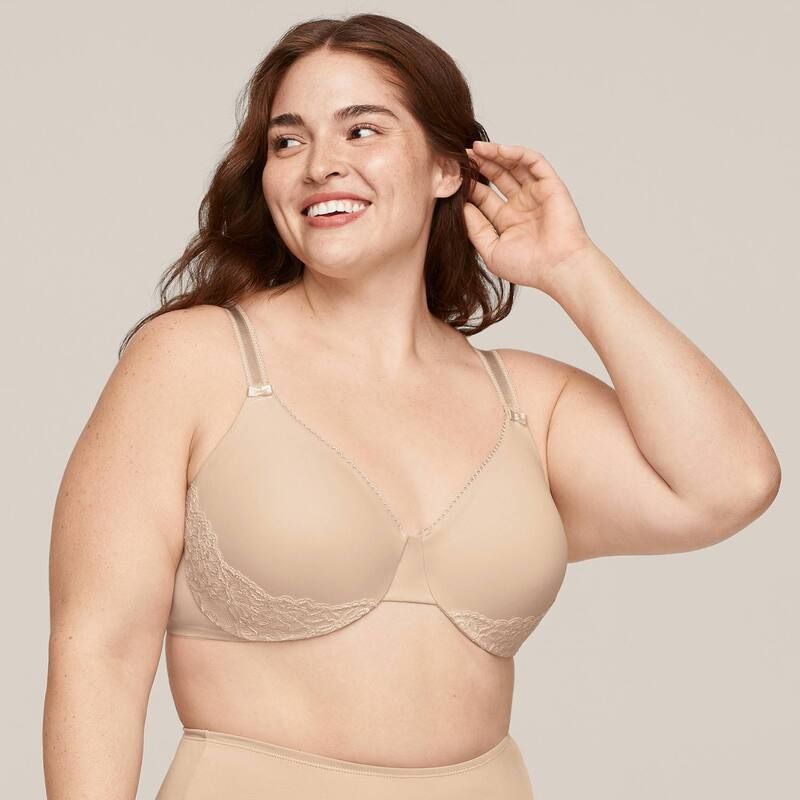 オルガ レディース アンダーウェア ブラジャー OlgaR by WarnersR Luxury Lift FullFigure FullCoverage Bra 35063 Bodytone Lace