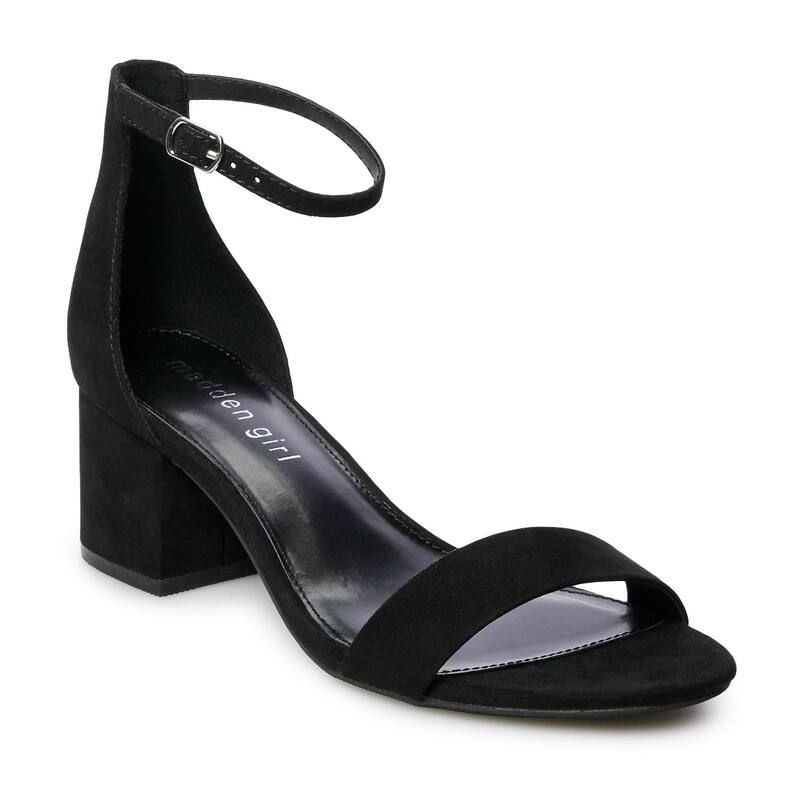 マッデンガール レディース シューズ パンプス サンダル madden girl Ileana Womens Dressandals Black Micro ブラック