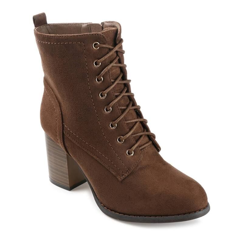 ジュルネ コレクション レディース シューズ ブーツ・レインブーツ アンクル ヒール Journee Collection Baylor Womens Block Heel Ankle Boots Brown ブラウン