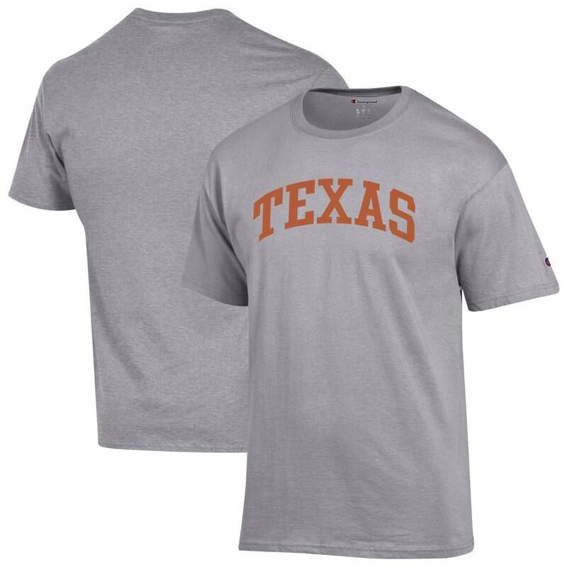チャンピオン メンズ トップス Tシャツ Mens Champion Heather Gray Texas Longhorns Basic Arch TShirtex Grey グレー 8,455円